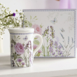 Kubek z zaparzaczem 300ml porcelanowy w pudełku ozdobnym LAVENDER 5