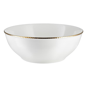 Salaterka porcelanowa złota linia 24 cm CAMILLA
