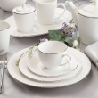Talerzyk deserowy śniadaniowy porcelanowy 20 cm BARI Platin 6