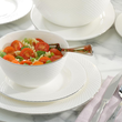 Talerzyk deserowy śniadaniowy porcelanowy 20 cm BARI Platin 10