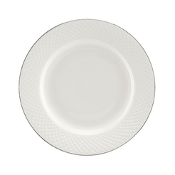 Talerzyk deserowy śniadaniowy porcelanowy 20 cm BARI Platin