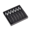 Komplet łyżeczek do herbaty 6 sztuk SLIM BLACK 1