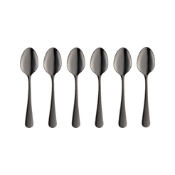 Komplet łyżeczek do herbaty 6 sztuk SLIM BLACK