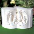 Lampion porcelanowy CHRISTMAS - LED bożonarodzeniowa szopka 1