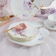eleganckie małe talerzyki na ciasto porcelanowe na prezent