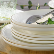 Talerzyk deserowy śniadaniowy 21 cm porcelanowy RIANON 3