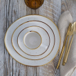 Komplet filiżanek porcelanowych 200 ml 6 sztuk AMMOS 3