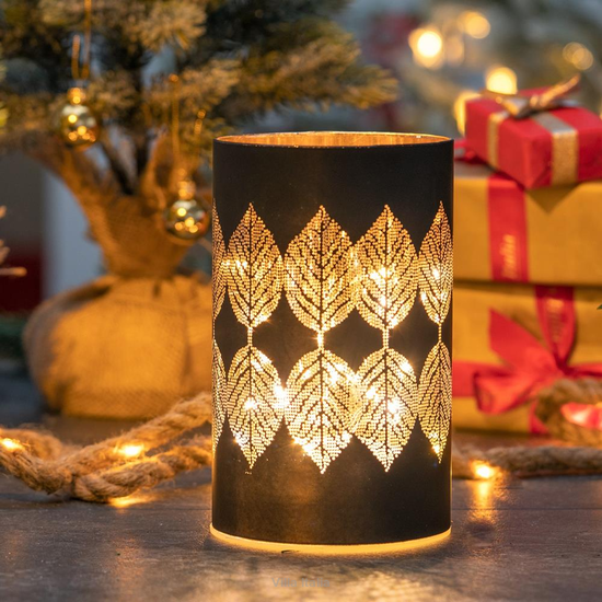 Nowoczesny szklany lampion do salonu