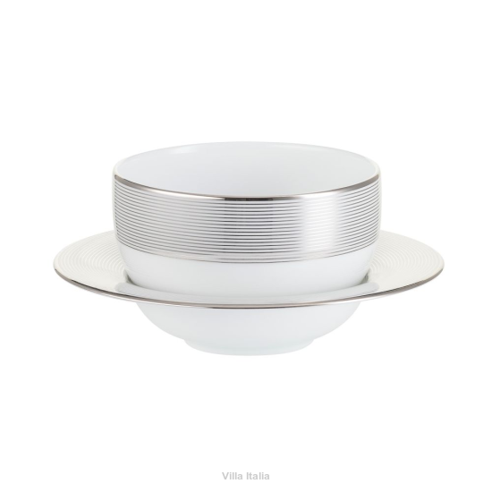 Bulionówka porcelanowa ze spodkiem VALENTINO