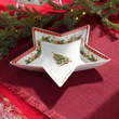 Półmisek świąteczny Gwiazda 25,5 cm porcelanowy CHRISTMAS TREE 3