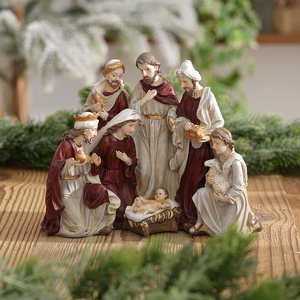 Figurki świąteczne Pokłon trzech mędrców 19 cm HOLY FAMILY