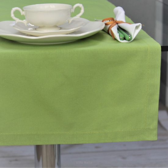 Bieżnik gładki 45x145 cm zielony SARA 