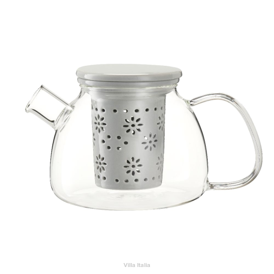 dzbanek z zaparzaczem porcelanowym