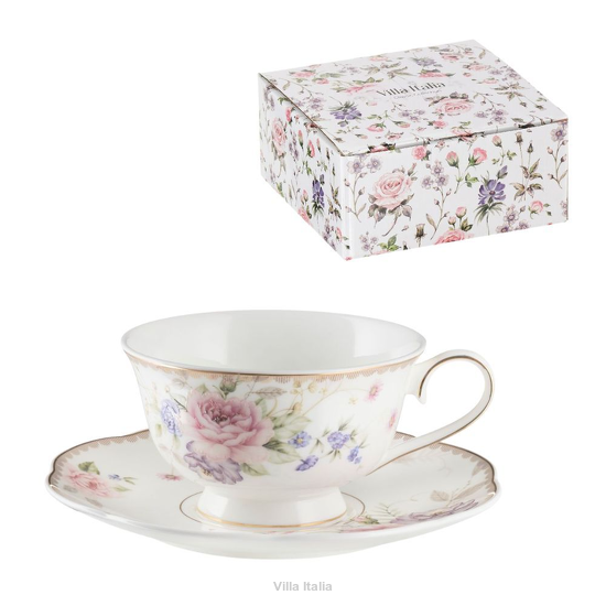 porcelanowa filiżanka ręcznie malowana złotem