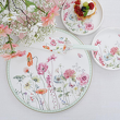 Zestaw do ciasta i łopatka do tortu porcelanowa w kwiaty