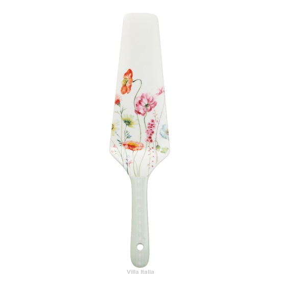 Łopatka do tortu porcelanowa w kwiaty