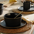 Serwis obiadowo kawowy na 6 osób z kubkami OTELLO Black 5