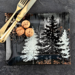 Półmisek prostokątny szklany Talerz do ciasta 25 x 20 cm FROST 6