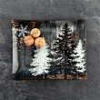Półmisek prostokątny szklany Talerz do ciasta 25 x 20 cm FROST 2