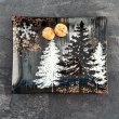 Półmisek prostokątny szklany Talerz do ciasta 25 x 20 cm FROST 1