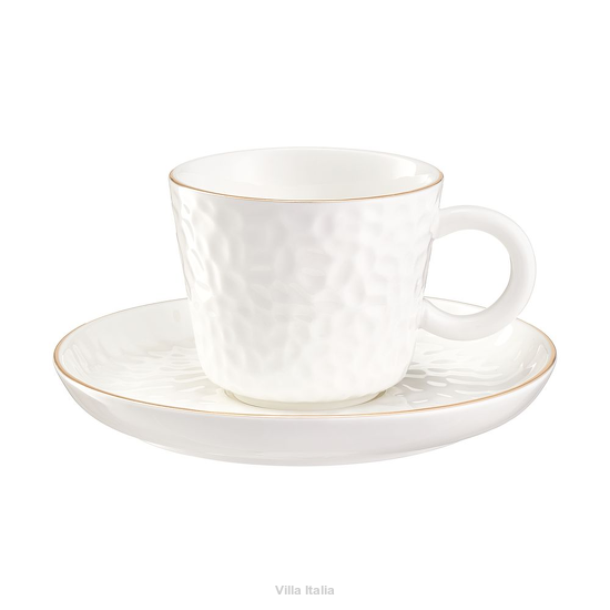 porcelanowa filiżanka do herbaty 200 ml ze spodkiem