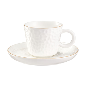 Filiżanka do herbaty porcelanowa 200 ml ze spodkiem PAULA