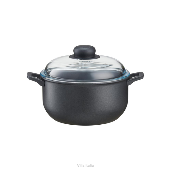 Mały garnek ze szklaną pokrywką