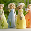 figurka porcelanowa dziewczynka w żółtej sukience