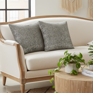 Poduszka dekoracyjna 45x45 cm szara ORION