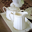 Mlecznik porcelanowy Dzbanuszek do mleka złota linia CLARA Gold Ivory 1