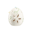 Jajko porcelanowe ażurowe 10 cm Lampion LED LAURA 2