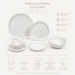 Elegancki i ponadczasowy zestaw śniadaniowy dla 1 osoby, wykonany z porcelany