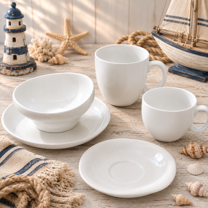Zestaw śnaidaniowy porcelanowy dla 1 osoby UNICO 61