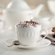 Filiżanka do kawy herbaty porcelanowa 250 ml MESYNA WHITE 3