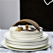 Półmisek okrągły porcelanowy 30 cm BOSTON WHITE 3