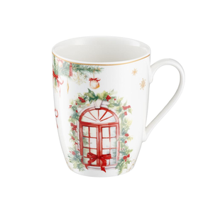 Kubek świąteczny porcelanowy 350 ml CHRISTMAS TREE