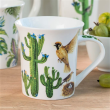 Kubek porcelanowy dekorowany 280 ml KAKTUS 2