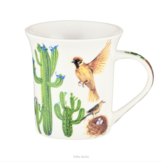 Kubek porcelanowy dekorowany 280 ml KAKTUS
