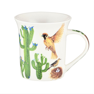 Kubek porcelanowy dekorowany 280 ml KAKTUS