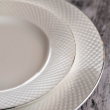 Serwis obiadowy porcelanowy na 12 osób z wazą BARI PLATIN 8