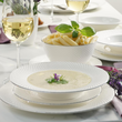 Serwis obiadowy porcelanowy na 12 osób z wazą BARI PLATIN 7