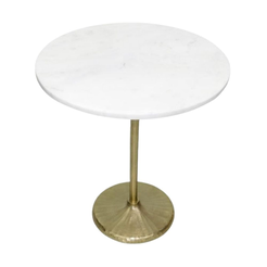 Stolik kawowy marmurowy 48 cm LUCAS White