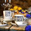 Serwis obiadowo kawowy porcelanowy na 6 osób AZULEA 9