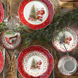 Talerzyk deserowy świąteczny 19 cm porcelanowy SANTA CLAUS 9