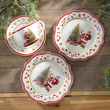 Talerzyk deserowy świąteczny 19 cm porcelanowy SANTA CLAUS 1