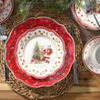 Talerzyk deserowy świąteczny 19 cm porcelanowy SANTA CLAUS 4