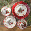 Talerzyk deserowy świąteczny 19 cm porcelanowy SANTA CLAUS 8