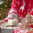 Talerzyk deserowy świąteczny 19 cm porcelanowy SANTA CLAUS 5