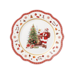 Talerzyk deserowy świąteczny 19 cm porcelanowy SANTA CLAUS