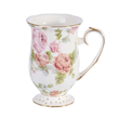 Kubek porcelanowy dekorowany złota linia 300 ml ROSE GARDEN 1